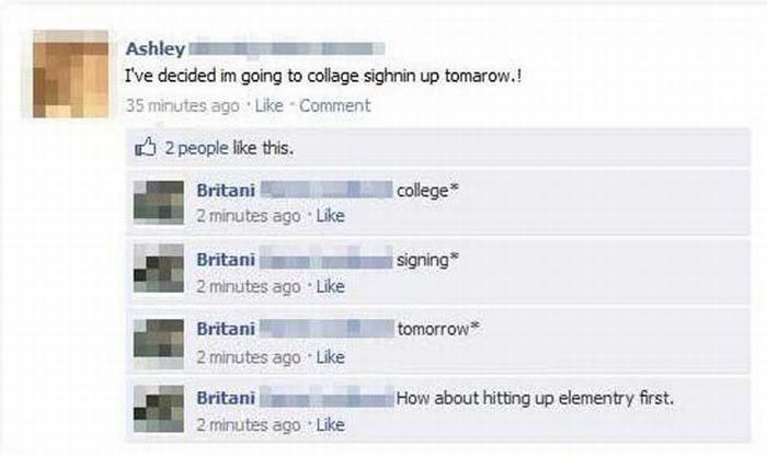 Embarrassing Facebook Status Updates (50 pics)