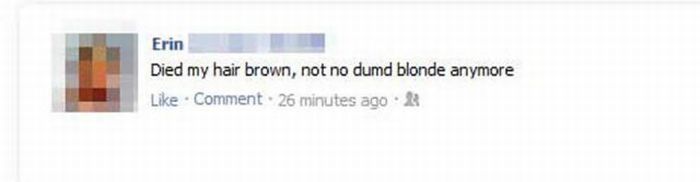 Embarrassing Facebook Status Updates (50 pics)