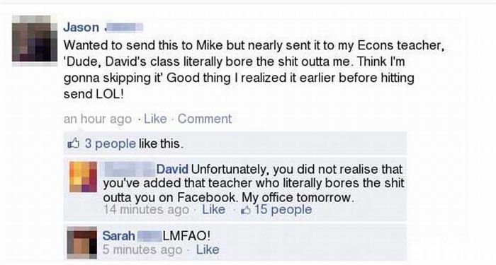 Embarrassing Facebook Status Updates (50 pics)