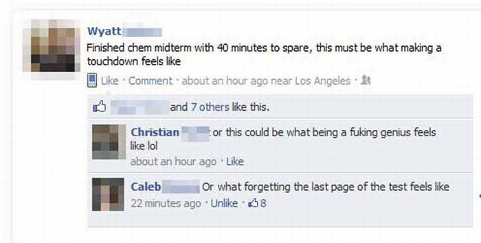 Embarrassing Facebook Status Updates (50 pics)