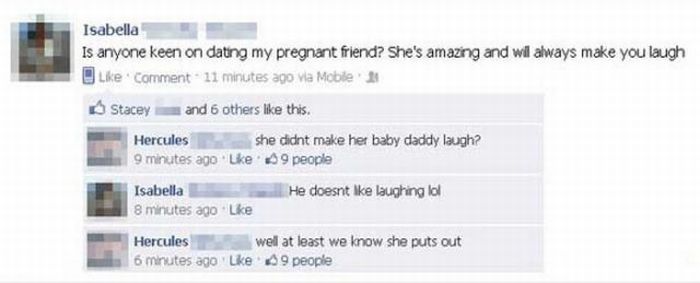 Embarrassing Facebook Status Updates (50 pics)