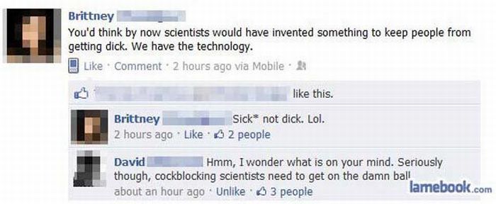 Embarrassing Facebook Status Updates (50 pics)