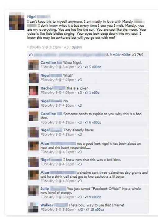 Embarrassing Facebook Status Updates (50 pics)