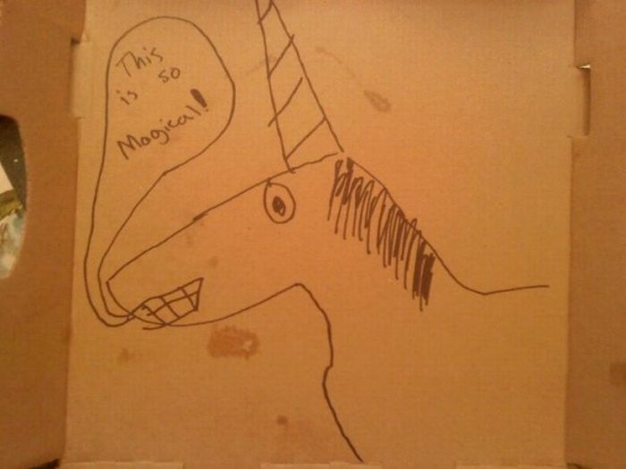 Pizza Box Drawings (28 pics)
