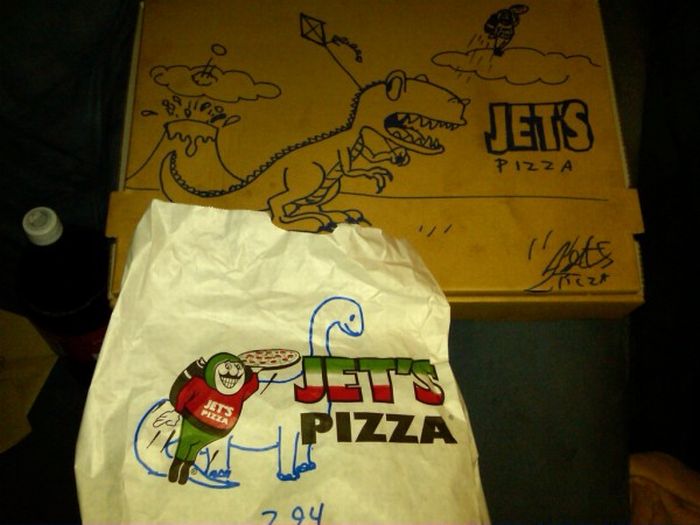 Pizza Box Drawings (28 pics)