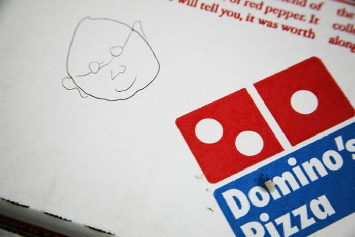 Pizza Box Drawings (28 pics)