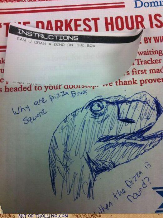 Pizza Box Drawings (28 pics)