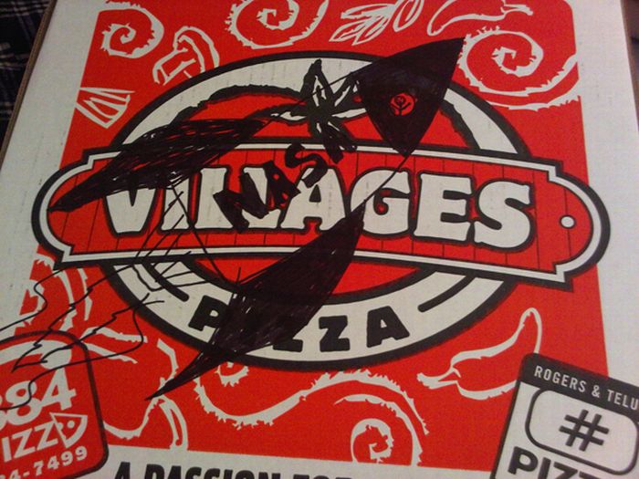 Pizza Box Drawings (28 pics)