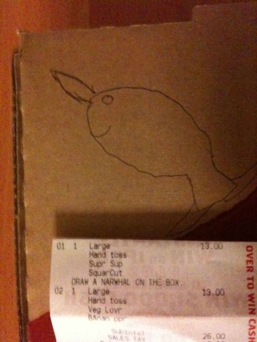 Pizza Box Drawings (28 pics)