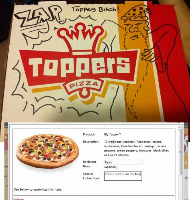 Pizza Box Drawings (28 pics)