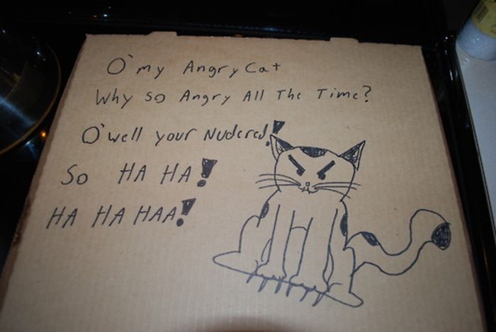 Pizza Box Drawings (28 pics)