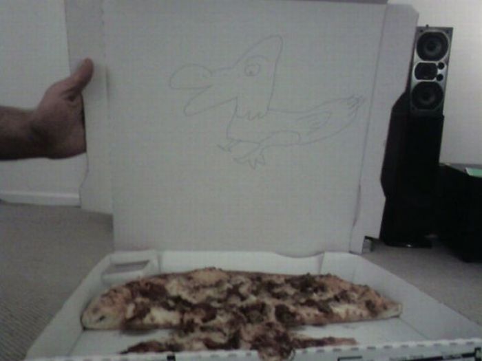 Pizza Box Drawings (28 pics)
