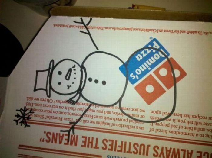 Pizza Box Drawings (28 pics)