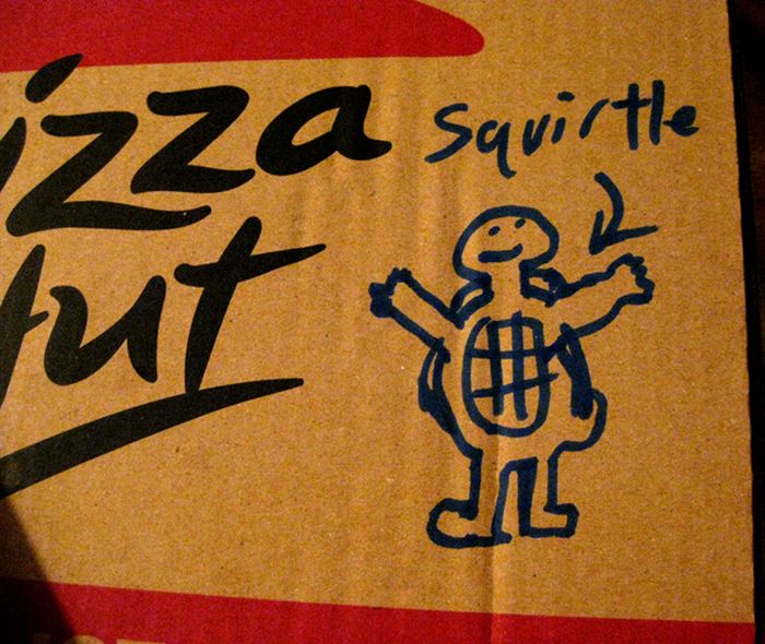 Pizza Box Drawings (28 pics)
