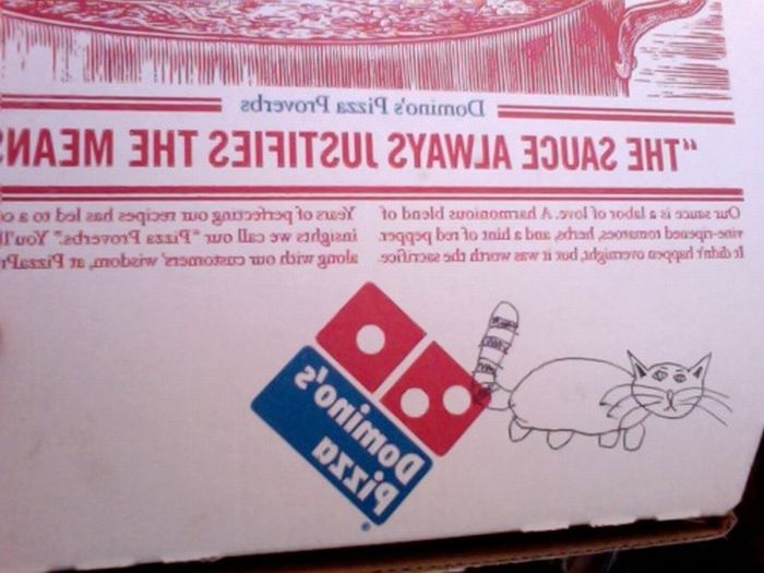Pizza Box Drawings (28 pics)