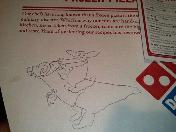 Pizza Box Drawings (28 pics)