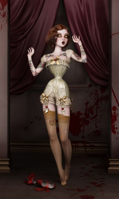 Pin Up Girl Illustrations (52 pics)