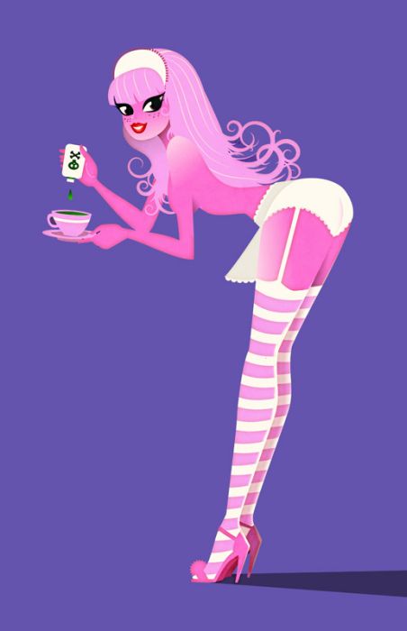 Pin Up Girl Illustrations (52 pics)