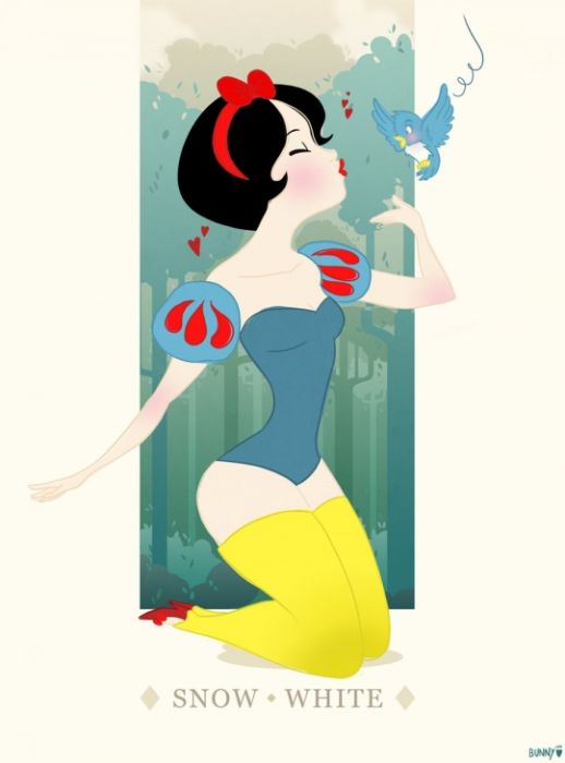 Pin Up Girl Illustrations (52 pics)