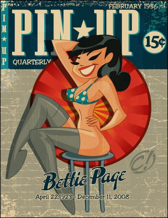 Pin Up Girl Illustrations (52 pics)
