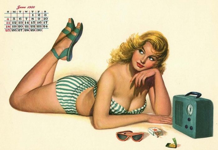 Pin Up Girl Illustrations (52 pics)