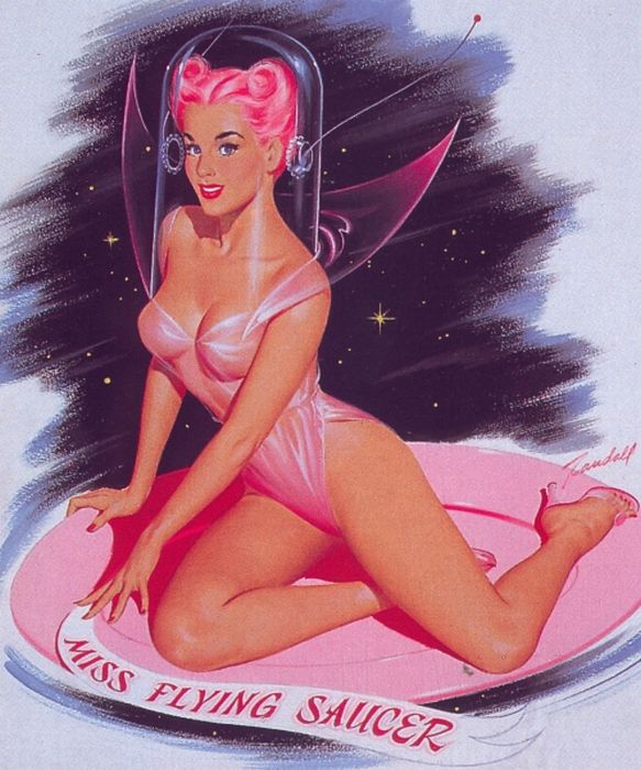 Pin Up Girl Illustrations (52 pics)