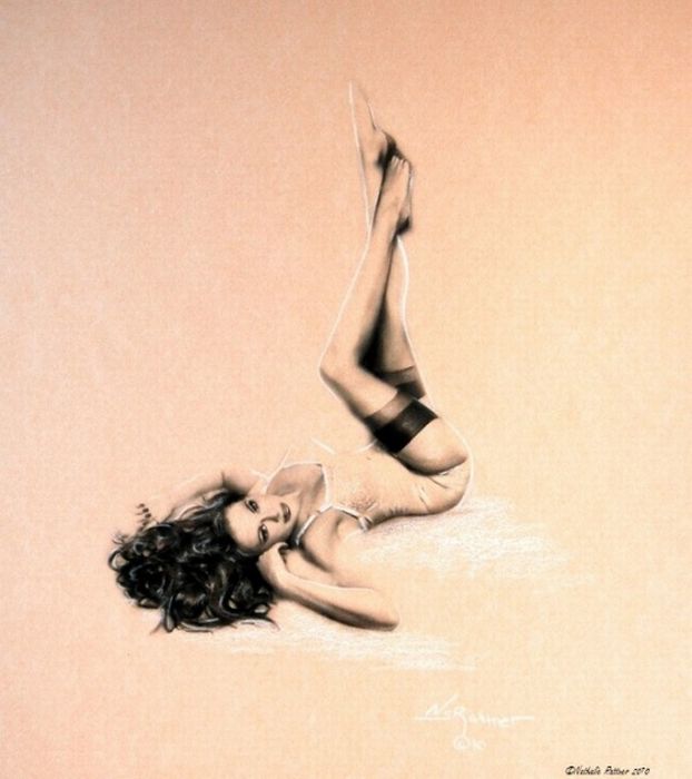 Pin Up Girl Illustrations (52 pics)