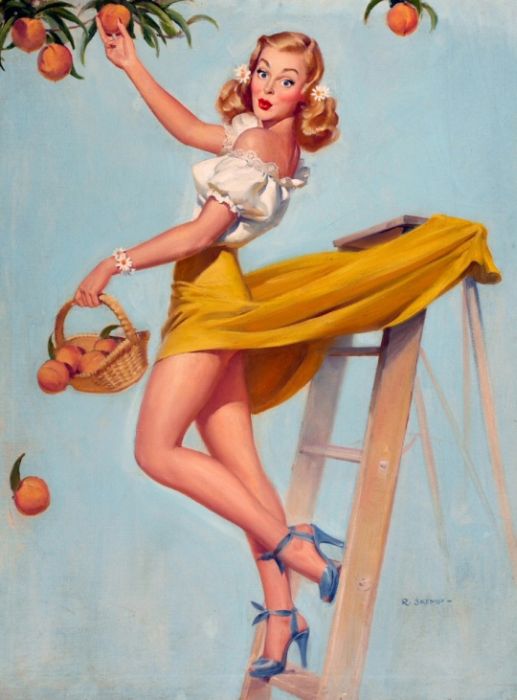 Pin Up Girl Illustrations (52 pics)