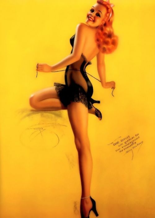 Pin Up Girl Illustrations (52 pics)
