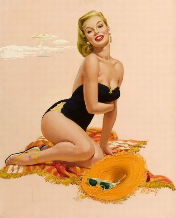 Pin Up Girl Illustrations (52 pics)