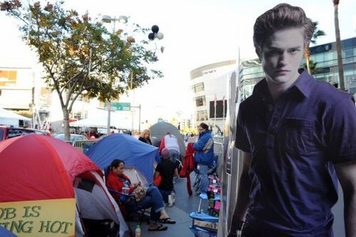Twilight Fans Waiting for "The Twilight Saga: Breaking Dawn - Part 1" Premiere (25 pics)