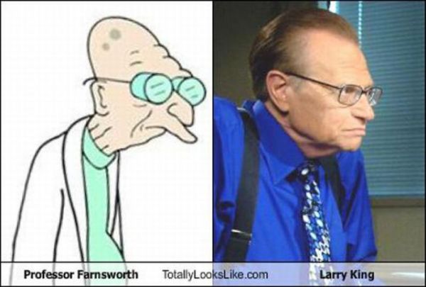 Famous People and Their Cartoon Lookalikes (15 pics)