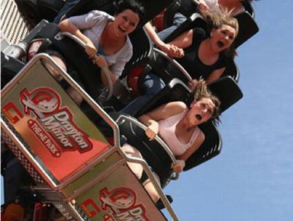 People Riding Roller Coasters. Part 2 (40 pics)
