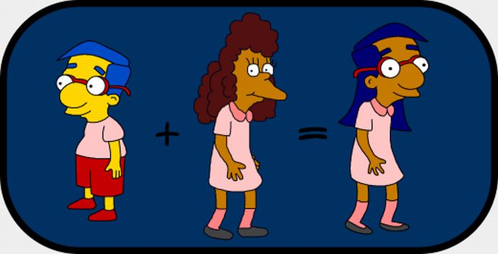 Combining Simpsons characters with each other. 