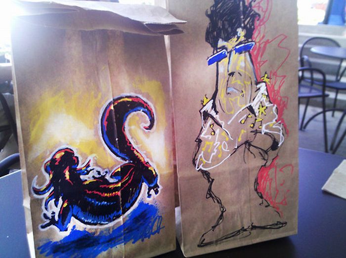 Lunch Bag Art (100 pics)