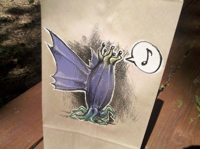 Lunch Bag Art (100 pics)