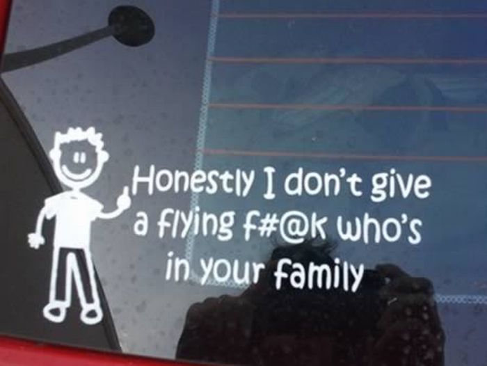 Funny Family Car Stickers (12 pics)