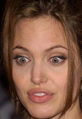 Funny Faces of Angelina Jolie (79 pics)