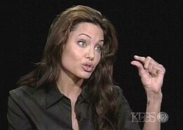 Funny Faces of Angelina Jolie (79 pics)