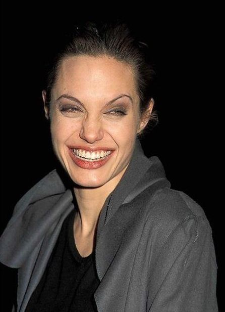 Funny Faces of Angelina Jolie (79 pics)