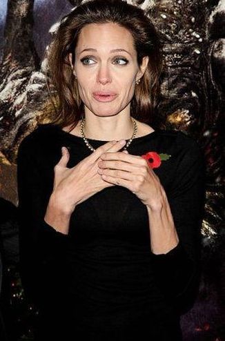 Funny Faces of Angelina Jolie (79 pics)