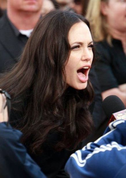 Funny Faces of Angelina Jolie (79 pics)