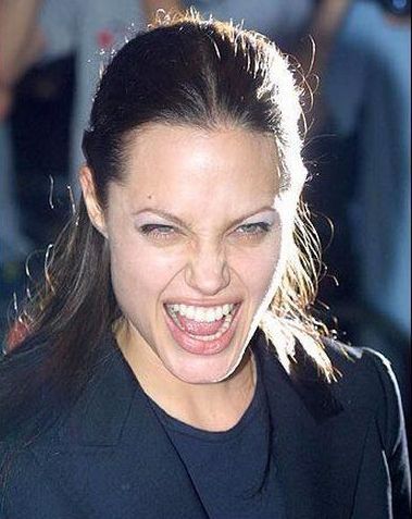 Funny Faces of Angelina Jolie (79 pics)