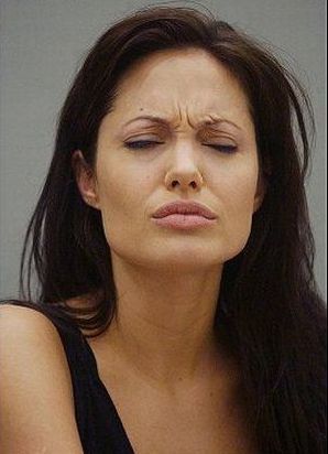 Funny Faces of Angelina Jolie (79 pics)