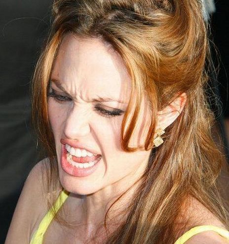 Funny Faces of Angelina Jolie (79 pics)