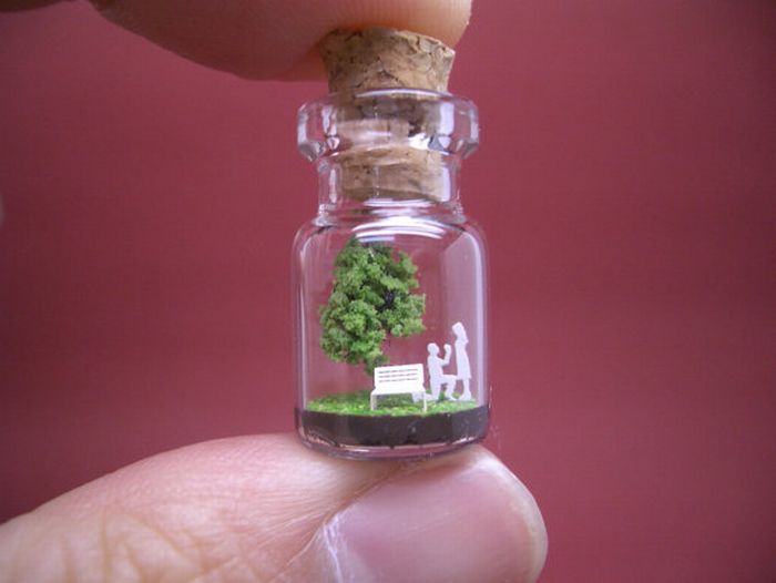 Tiny World In A Bottle (27 pics)