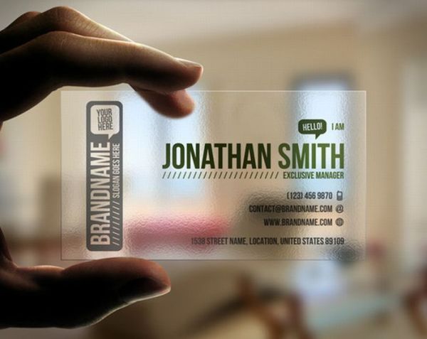 Transparent Business Cards (40 pics)