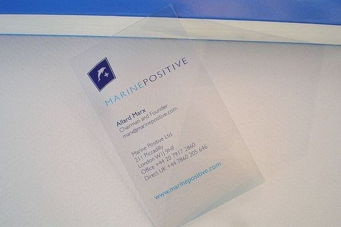 Transparent Business Cards (40 pics)