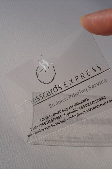 Transparent Business Cards (40 pics)