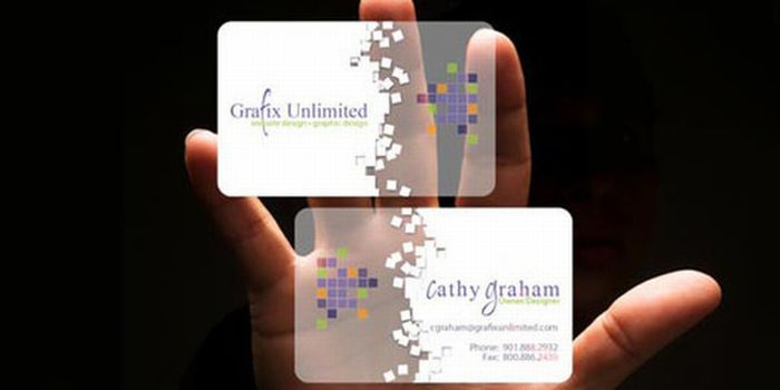 Transparent Business Cards (40 pics)